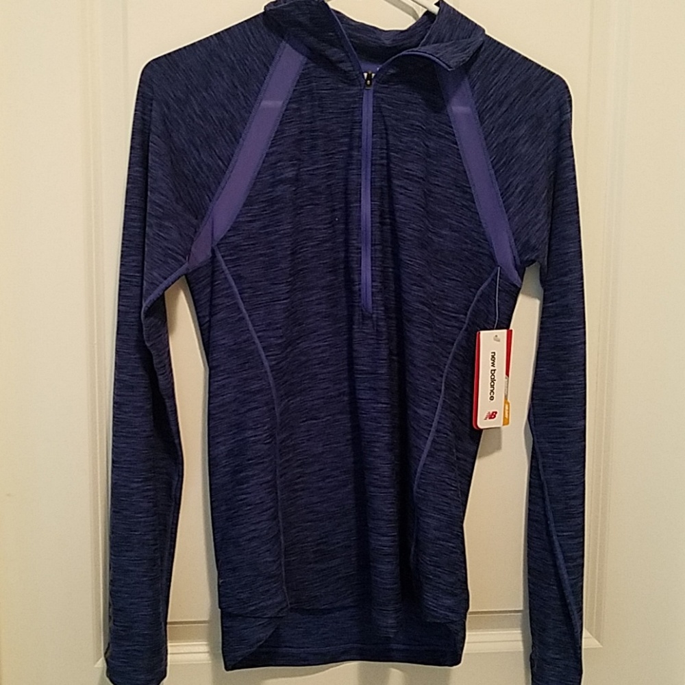 NWT-Blue New Balance Quarter Zip